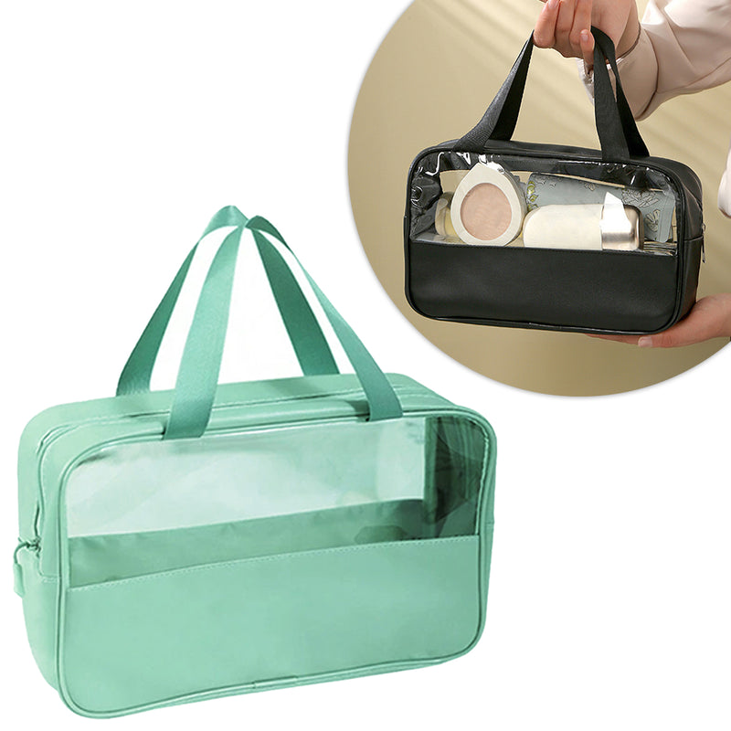 Necessaire Transparente Organizador Viagem Bolsa Média