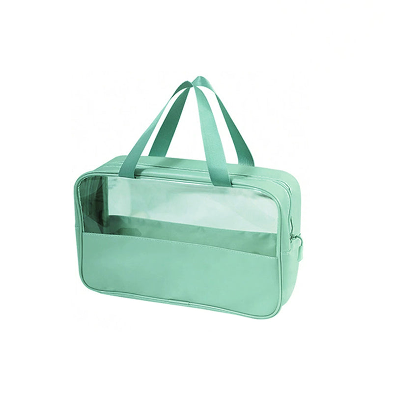 Necessaire Transparente Organizador Viagem Bolsa Média