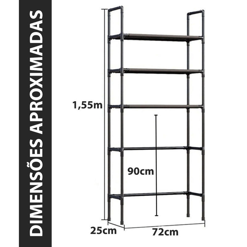 Estante Rack Banheiro Lavanderia Prateleiras Organizador