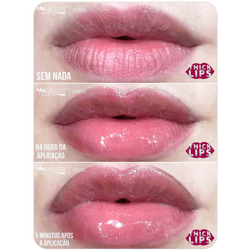 Gloss Thick Lips Lábios Efeito Volume Vegano Max Love