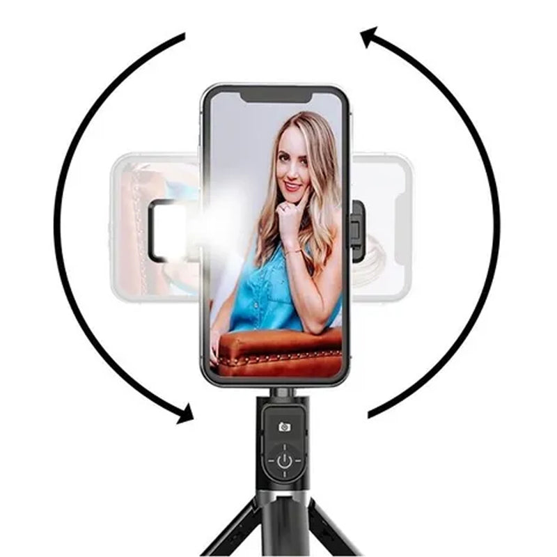 Bastão Pau De Selfie E Tripe Bluetooth Para Celular