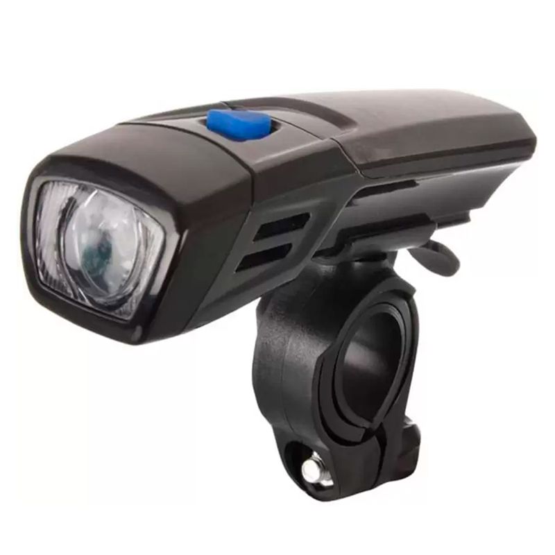 Farol Lanterna Dianteira LED Branco Para Bicicleta Bike