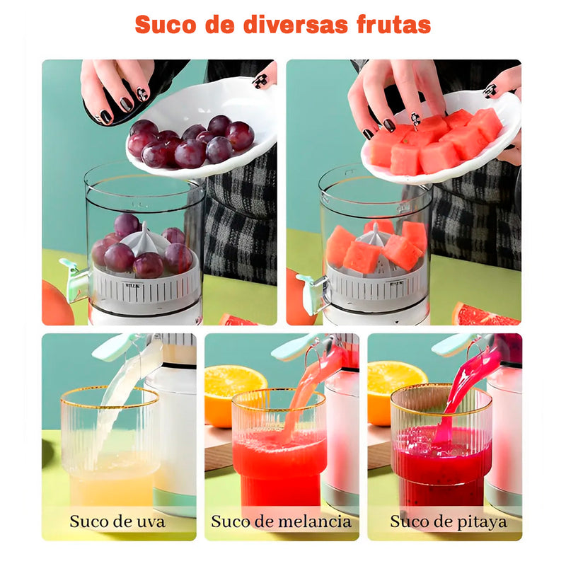 Espremedor Extrator Suco Laranja Limão Frutas Portatil USB